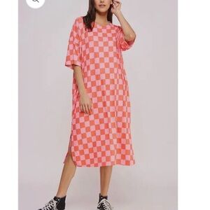 Pink Checkered Dress